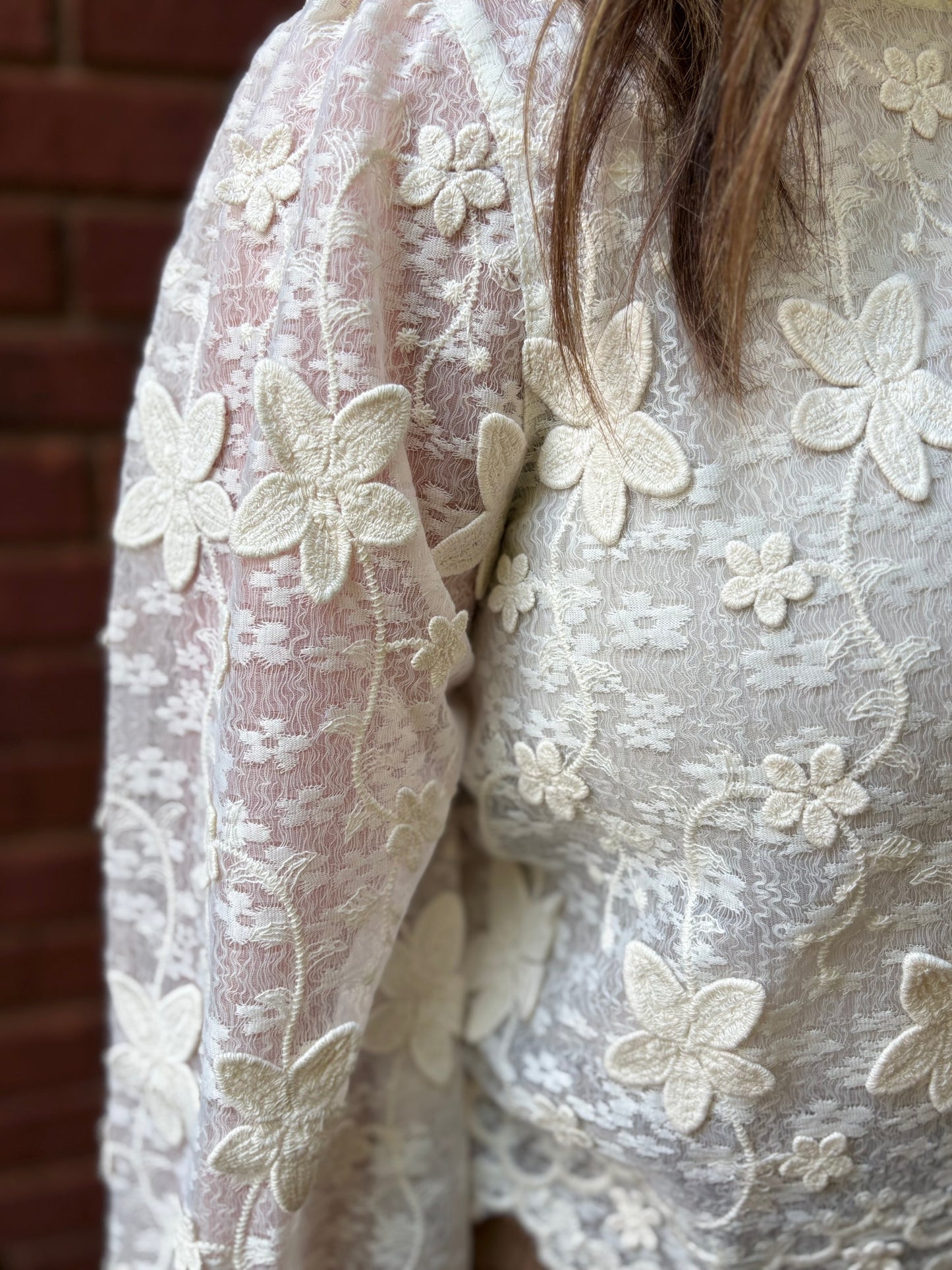 Petal Dreams Lace Blouse