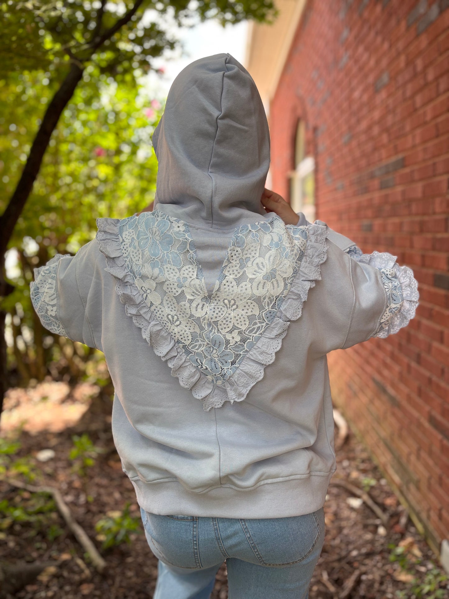 Bluebell Lace Sweatshirt