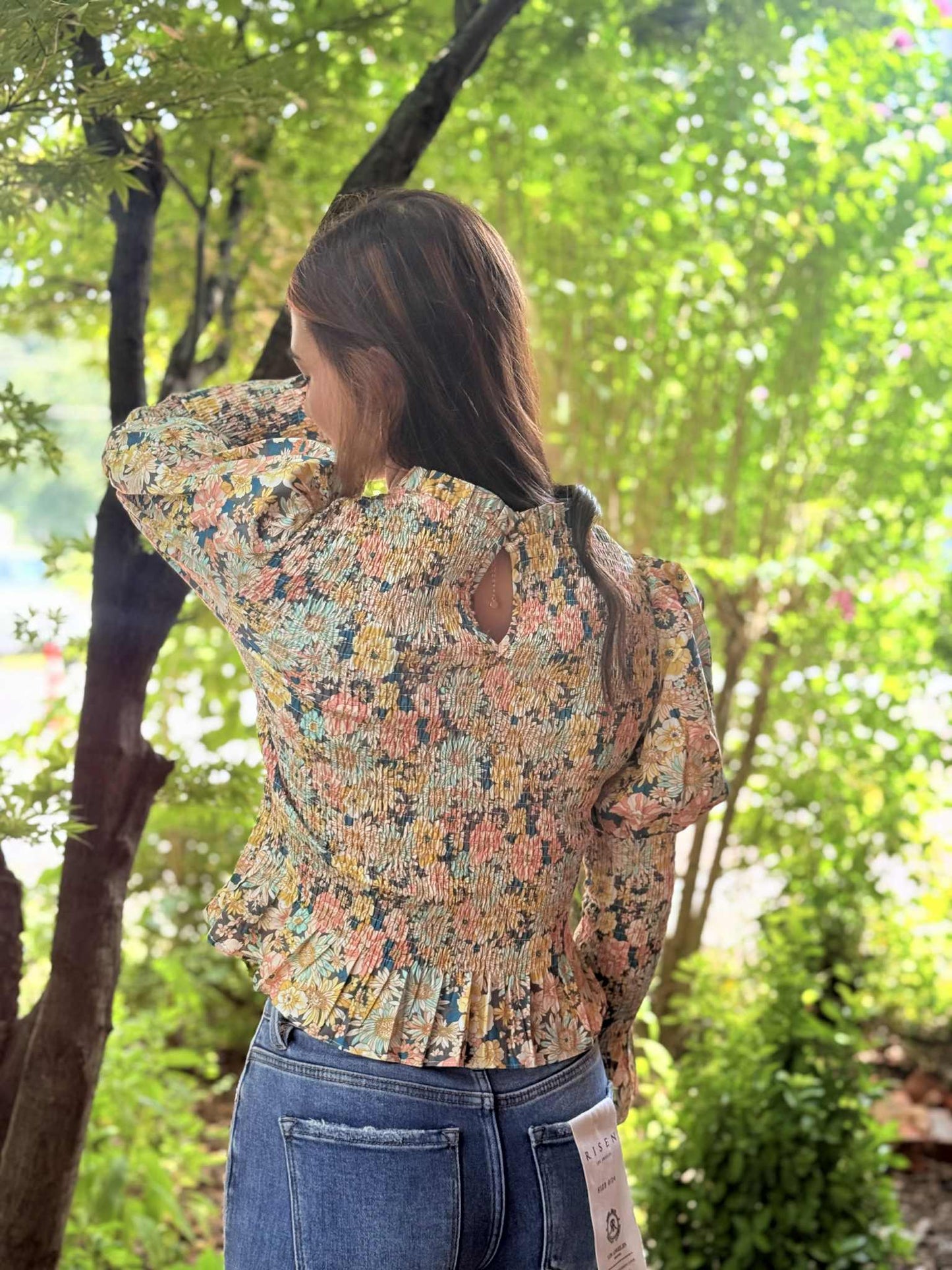 Meadow Bloom Smocked Top