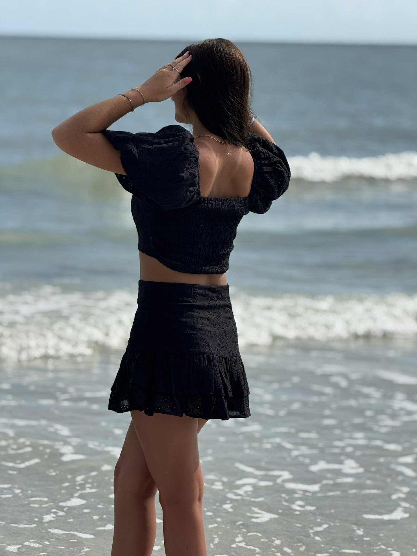 Midnight Bloom Eyelet Set