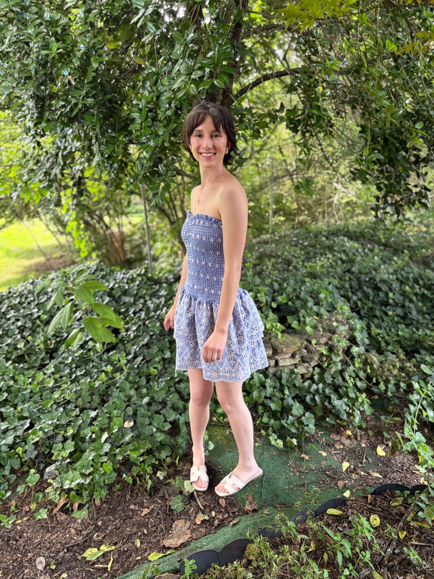 Bluebell Breeze Eyelet Dress