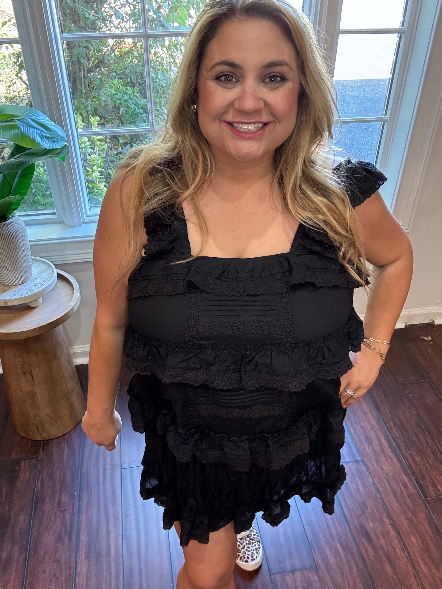 The Midnight Ruffle Romper