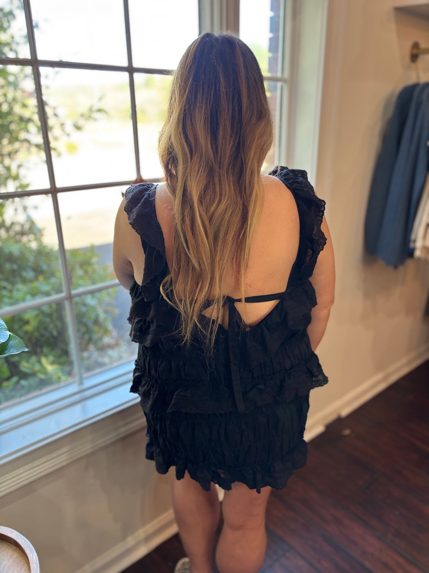 The Midnight Ruffle Romper