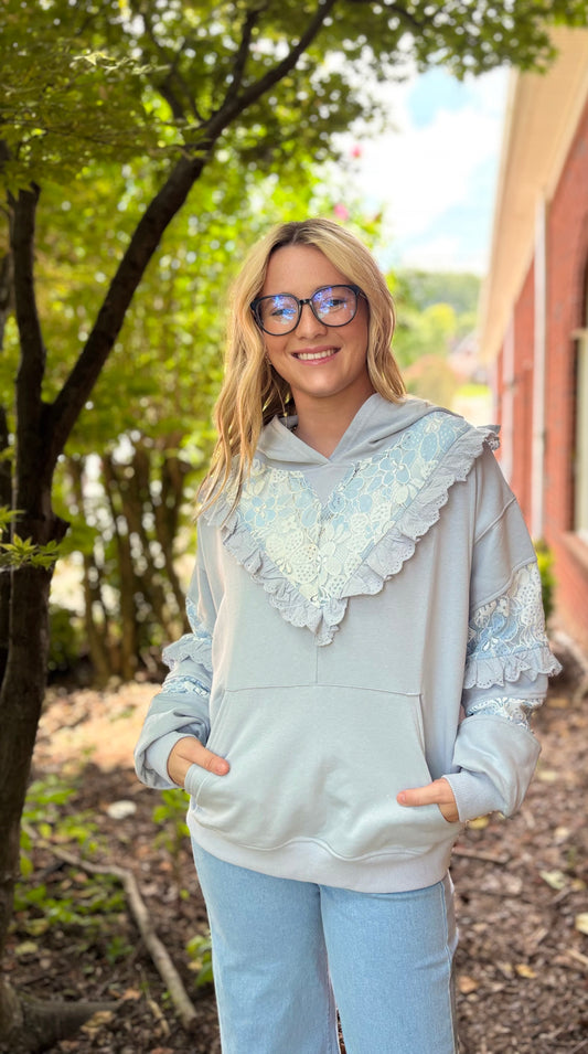 Bluebell Lace Sweatshirt