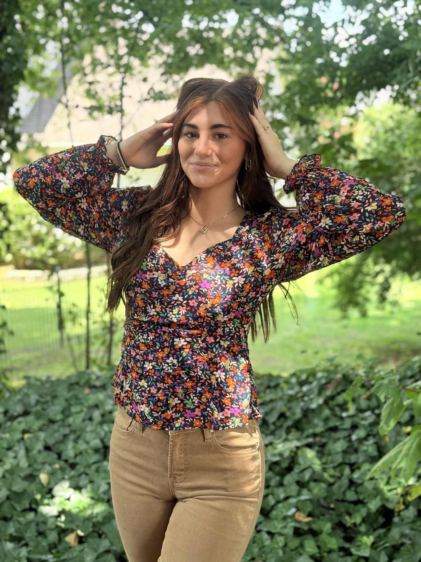 Midnight Garden Blouse